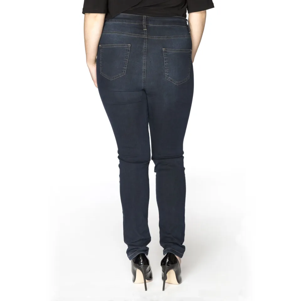 Yoek high waist shaping skinny jeans dark denim, foto 6
