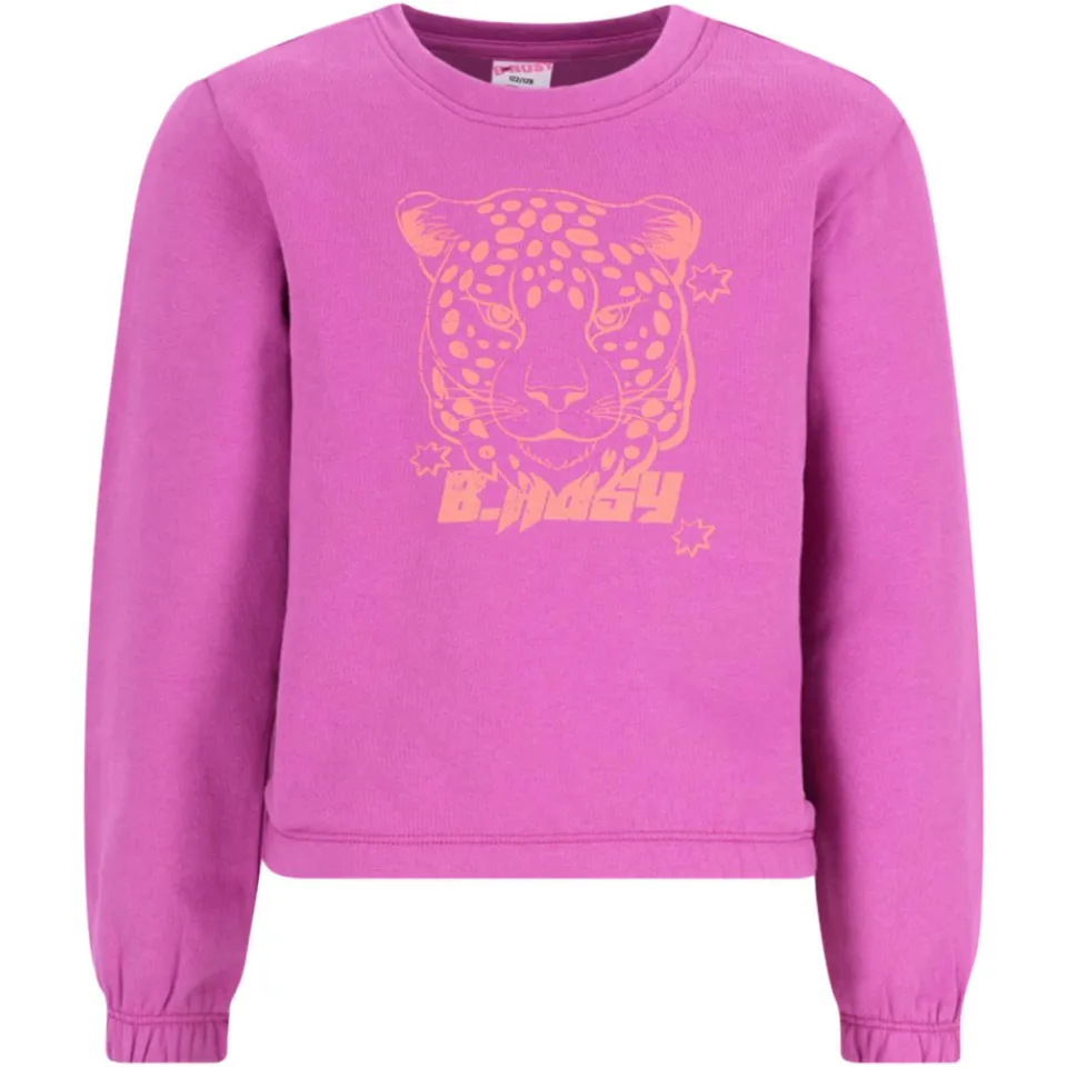 B.Nosy aansluitende sweater met print - paars, foto 2