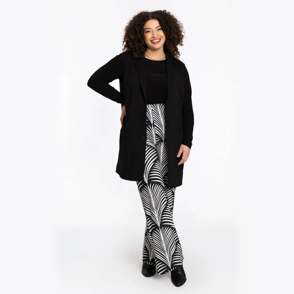 Yoek Palm pantalon zwart