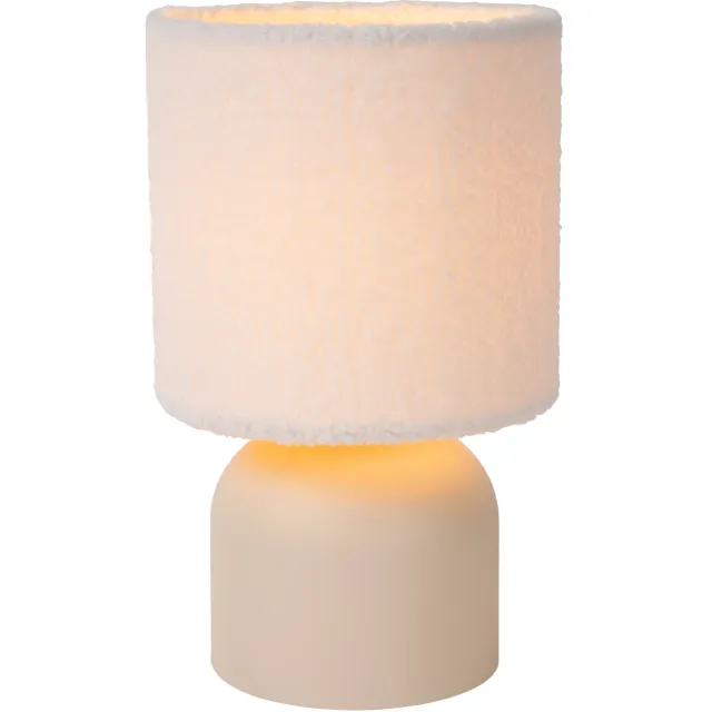 Lucide Woolly tafellamp beige