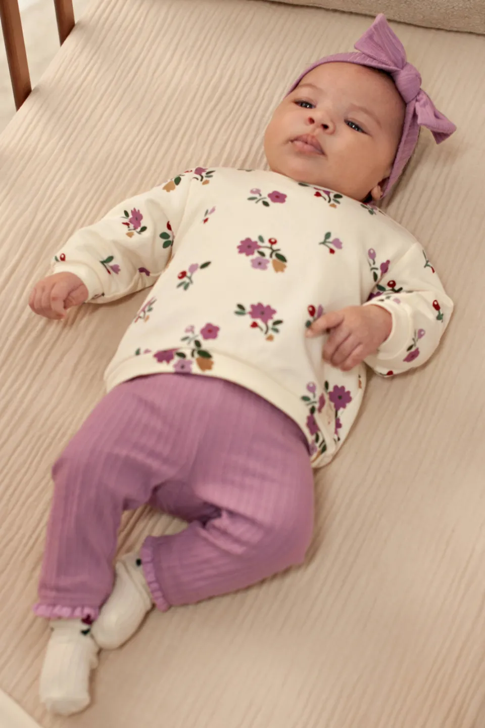 Feetje Afternoon Tea legging donkerroze lila, foto 5