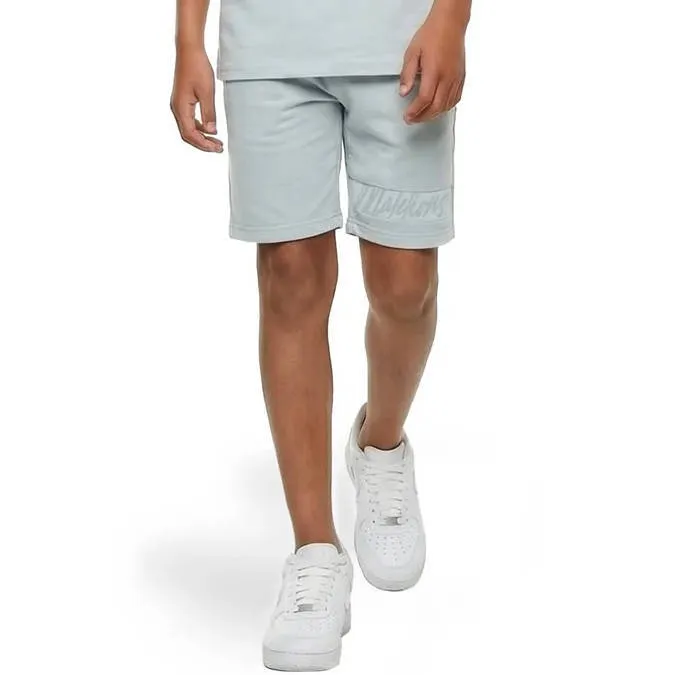 Malelions sweatshort grijsblauw Grijsgroen