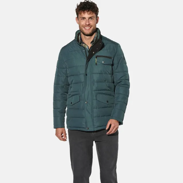 Babista gewatteerde winterjas Plus Size - petrol