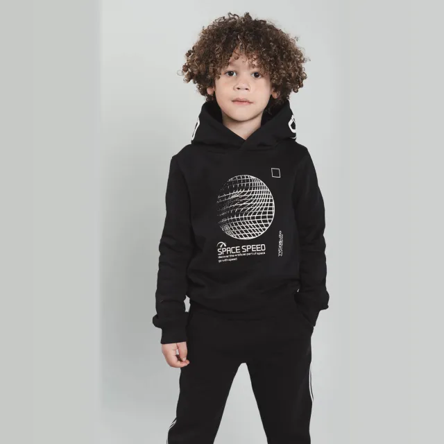 TYGO & vito hoodie met print - zwart
