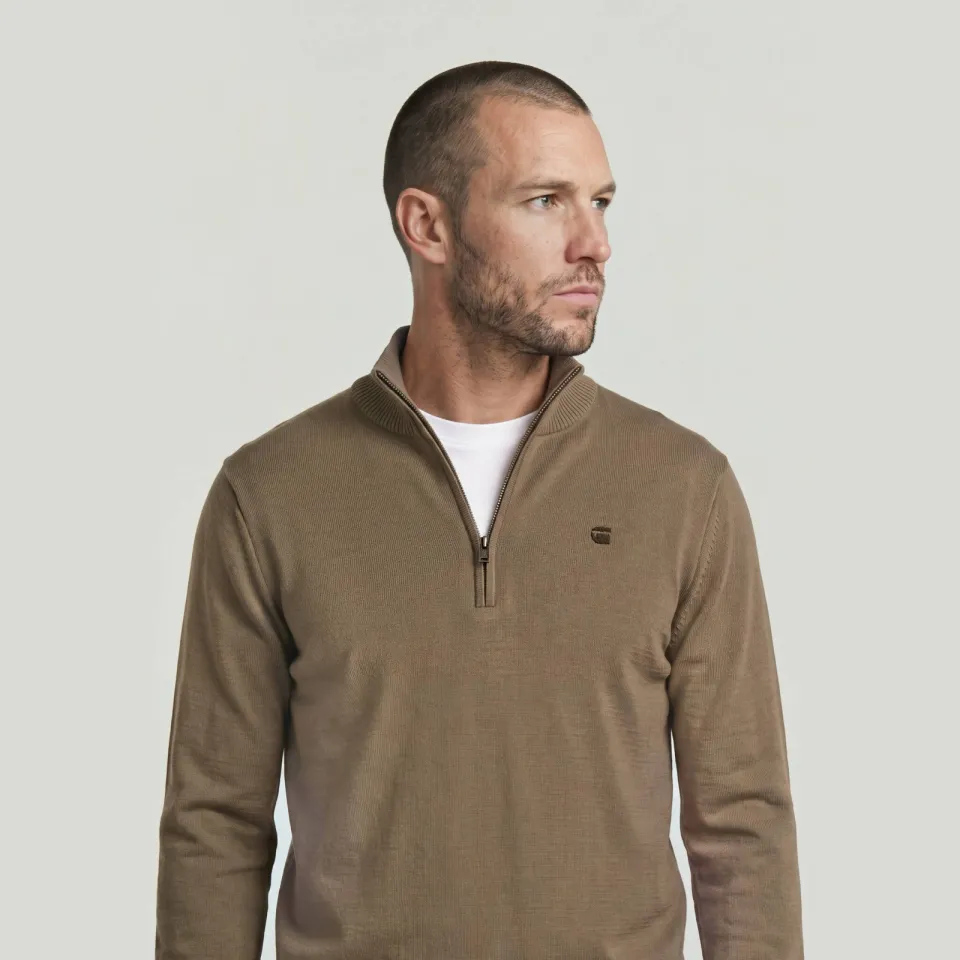 G-Star Raw G-STAR regular fit gebreide trui - donkergroen, foto 4