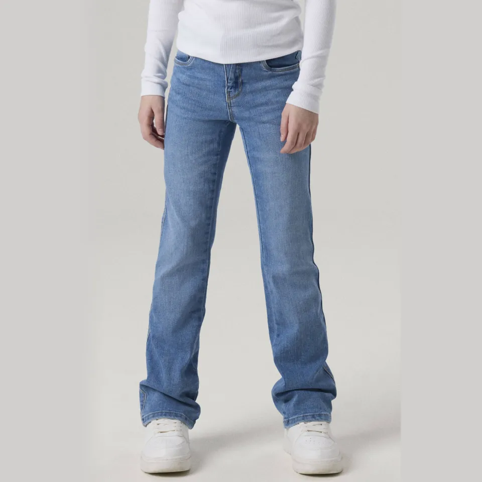 NAME IT KIDS bootcut fit jeans NKFPOLLY medium blue denim, foto 7