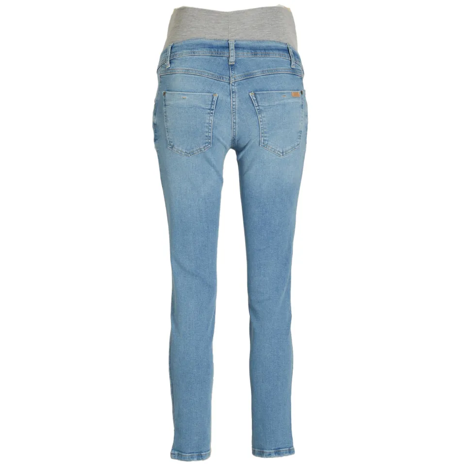 LOVE2WAIT straight leg zwangerschapsjeans light wash, foto 3