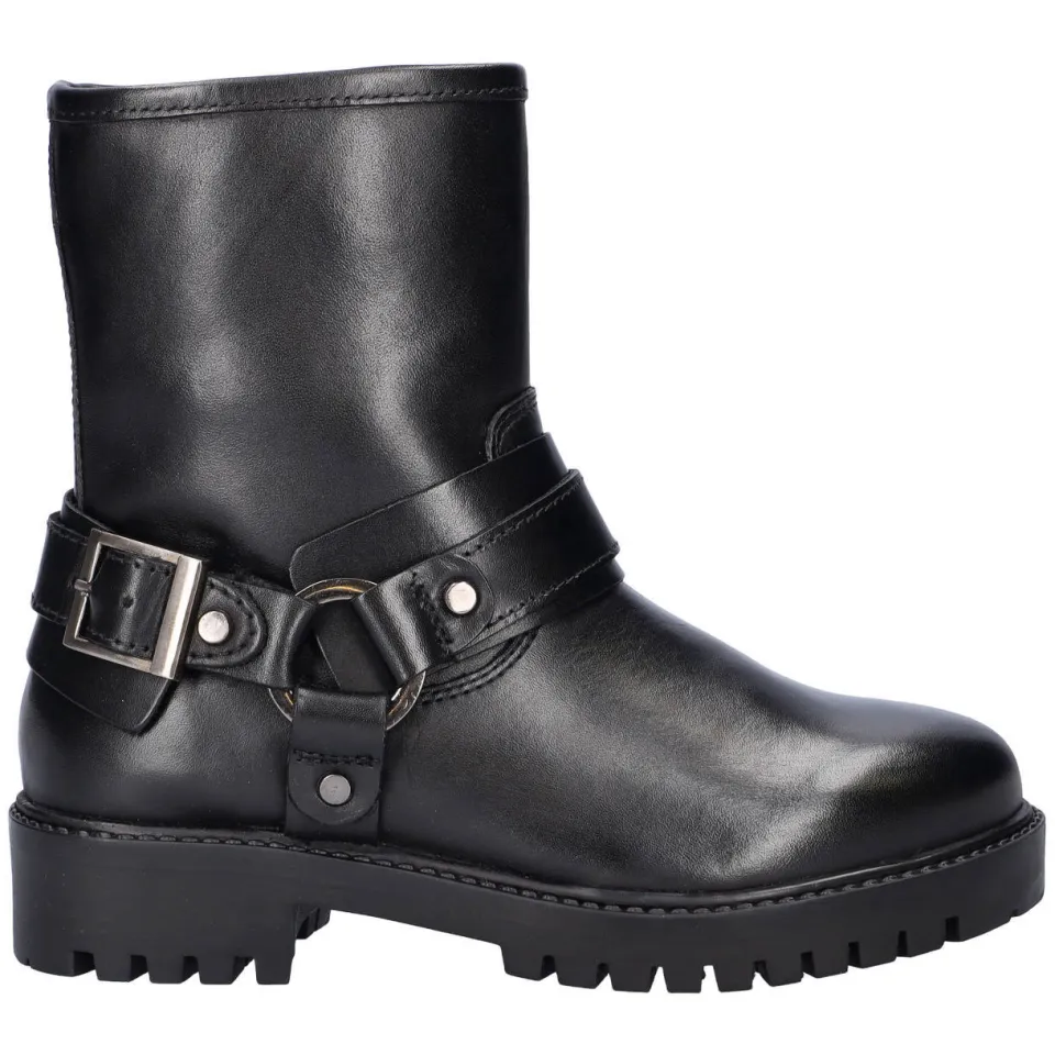 Nelson Kids leren bikerboots zwart, foto 5