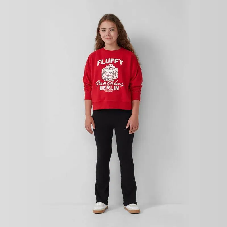 s.Oliver flared broek zwart