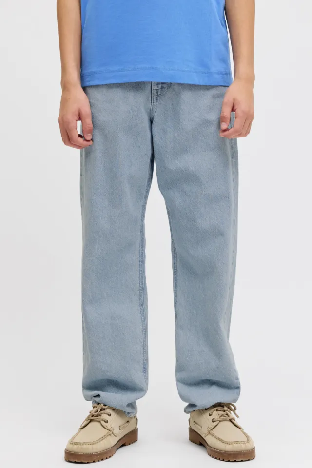 Jack & Jones JUNIOR high waist relaxed fit jeans medium blue denim