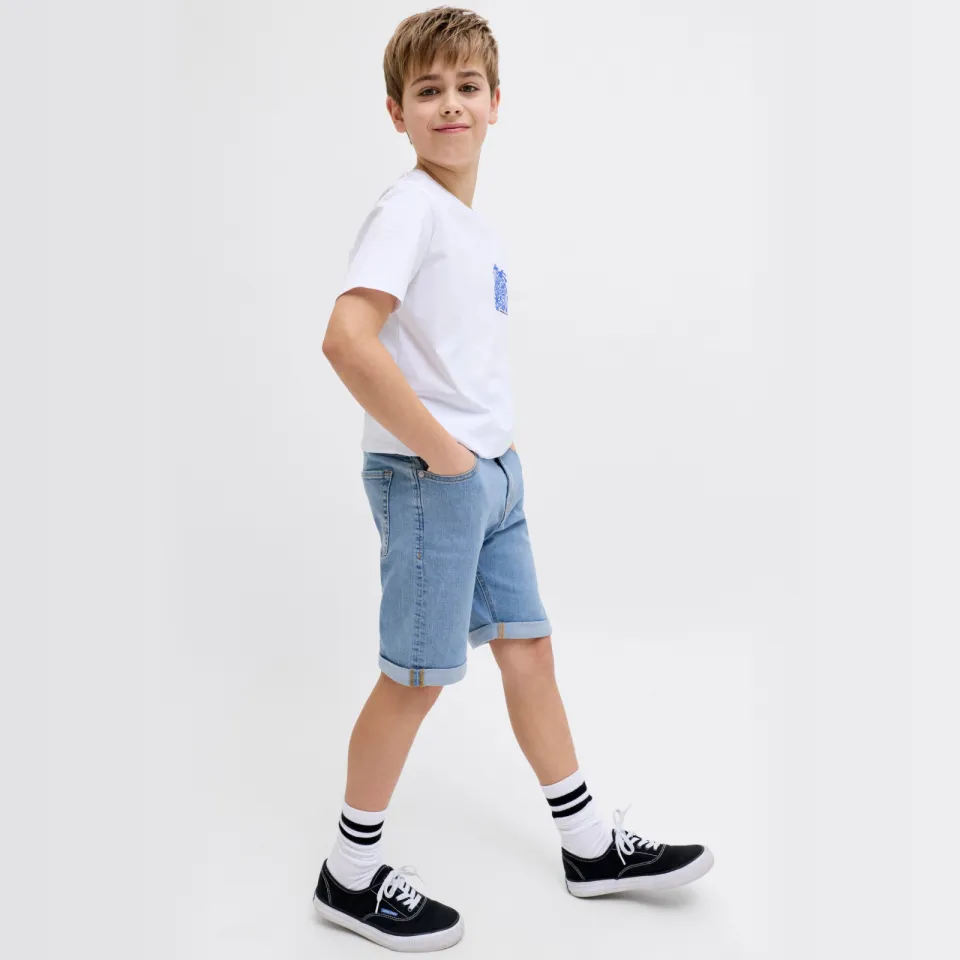 JJ Rebel JUNIOR jeansshort medium blue denim, foto 3