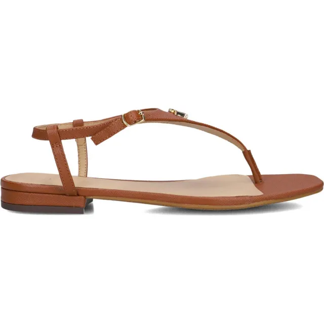 Lauren Ralph Lauren Sandalen Everley 2 Flat Sandal Bruin