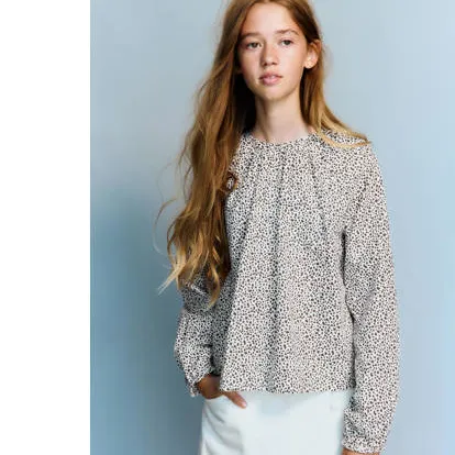 Mango longsleeve met koeienprint wit, foto 2