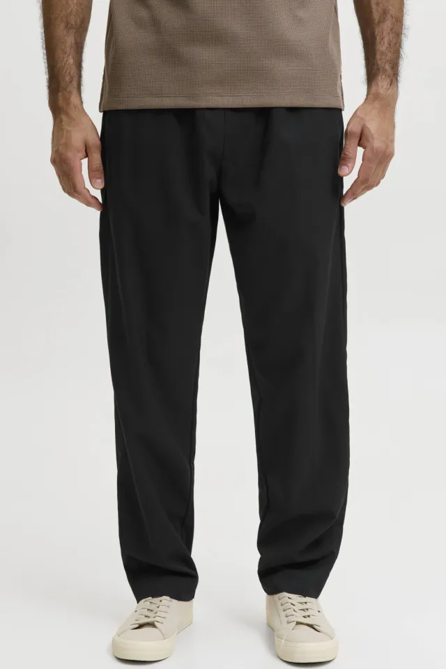 Jack & Jones PANTS STUDIO relaxed fit gebreide joggingbroek - zwart Black