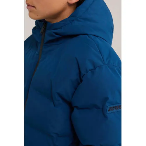 WE Fashion gewatteerde winterjas blauw, foto 5