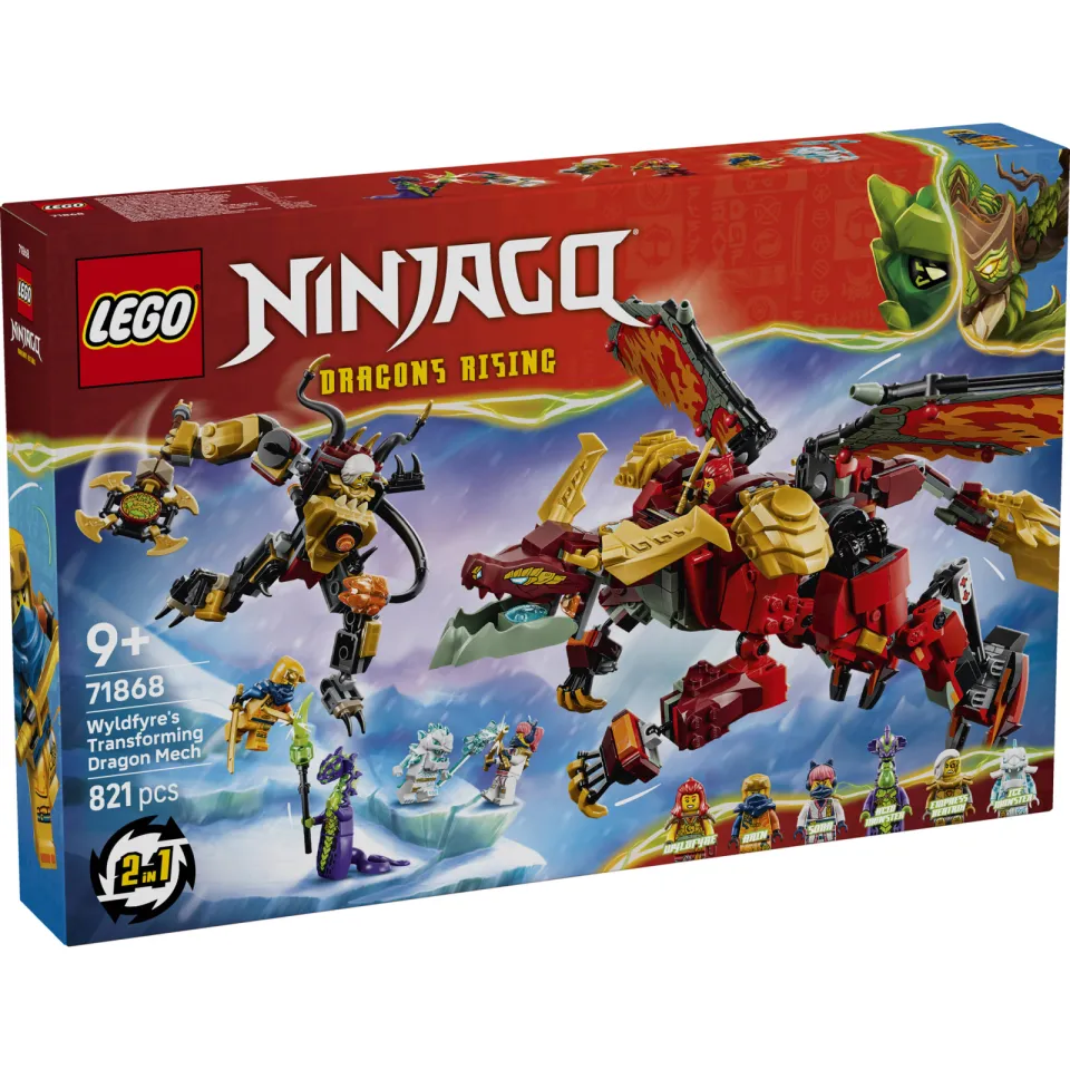 Lego Ninjago Wyldfyre's transformerende drakenmecha 71868, foto 3