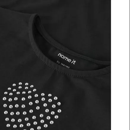 NAME IT longsleeve met hartjes zwart, foto 3