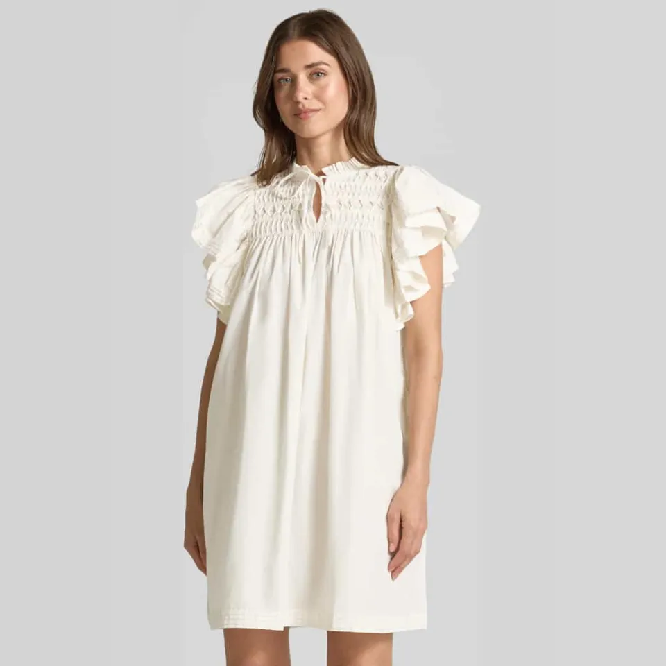 Yas Lura minijurk gebroken wit Offwhite