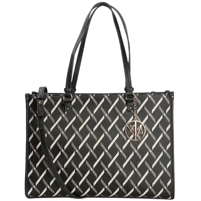 Armani Exchange Gynger Tie shopper zwart Multicolour