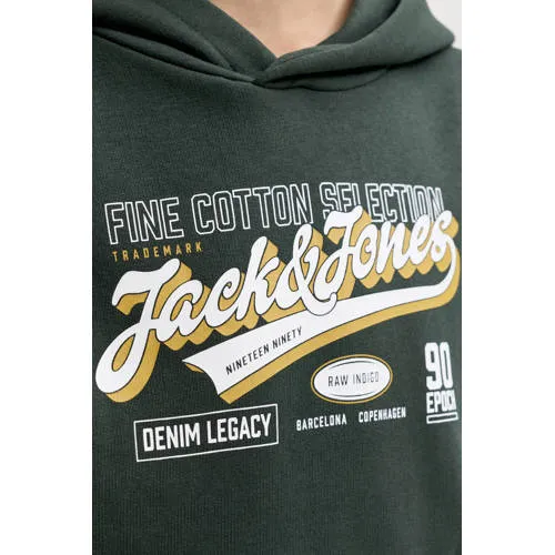 Jack & Jones JUNIOR hoodie met logo - donkergroen, foto 6