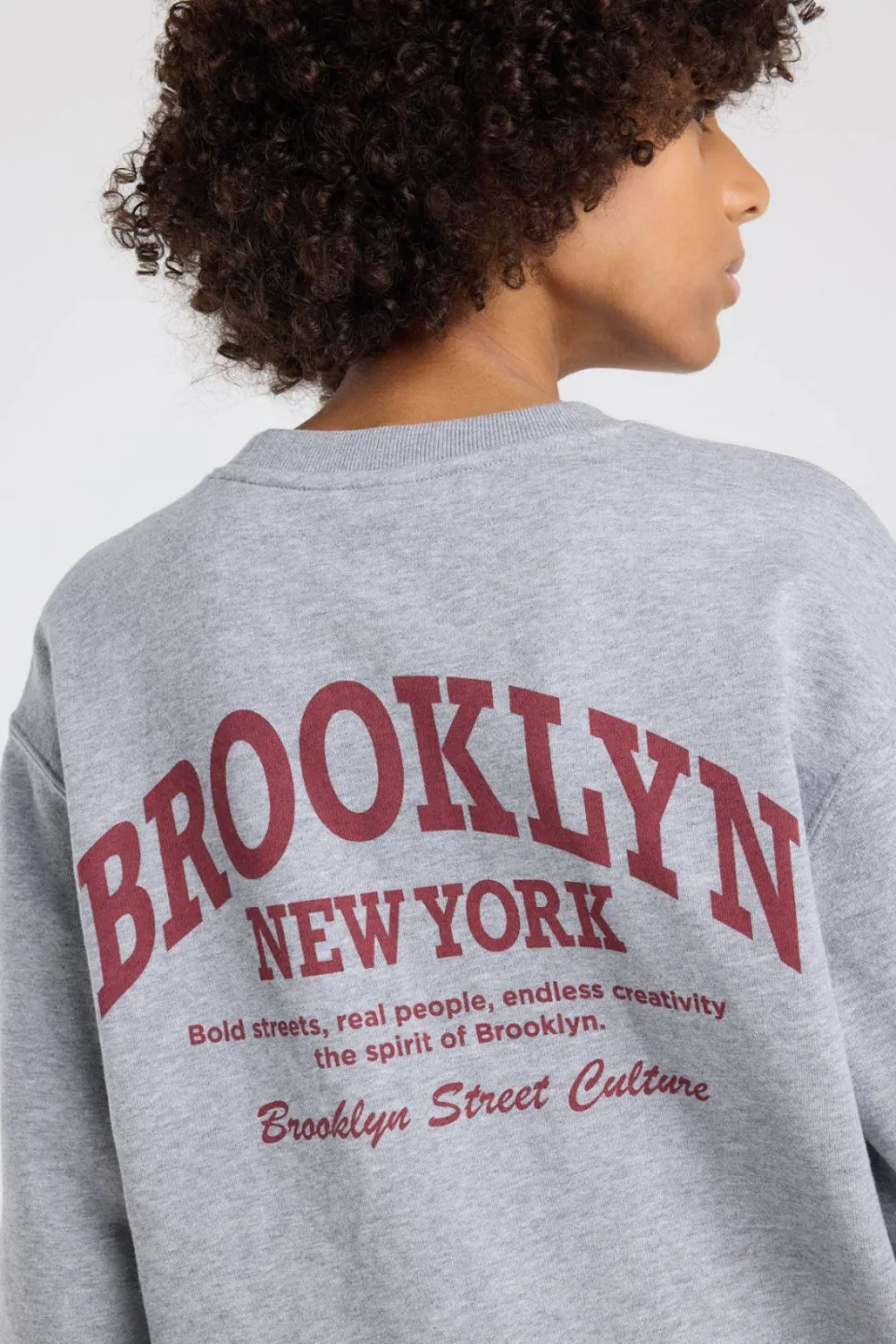 America Today sweater met backprint - grijs, foto 6