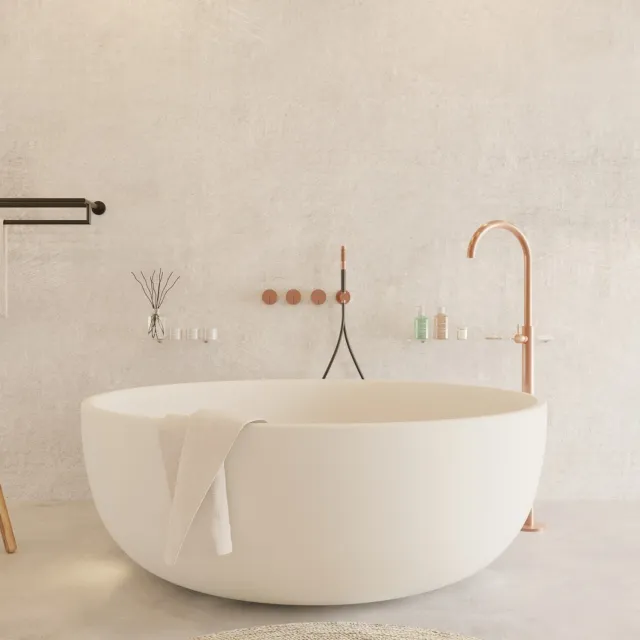 Ideavit Solidround ligbad vrijstaand mat wit