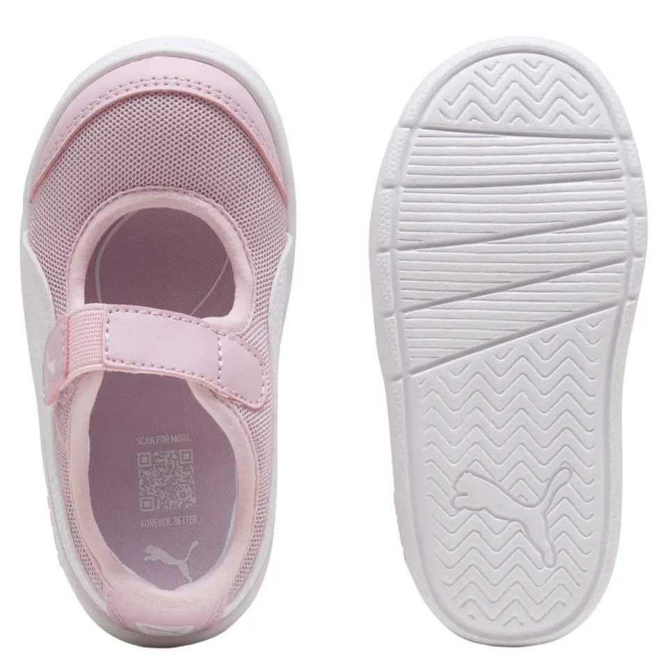 Puma ballerina sneakers Courtflex V3 Lina roze/wit, foto 3