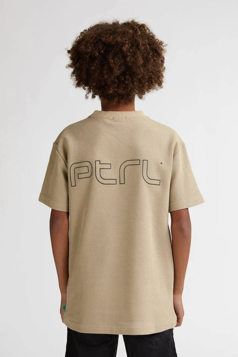 Petrol Industries T-shirt met backprint beige, foto 3