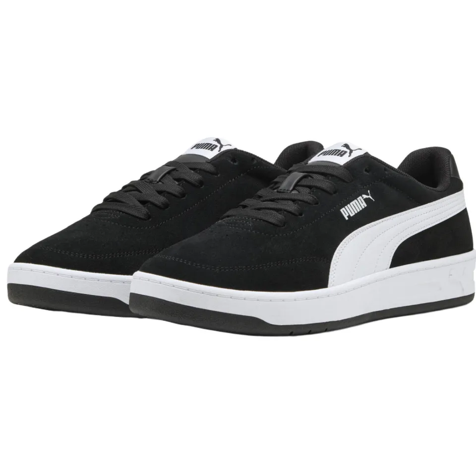 Puma Court Classic Clean suède sneakers - zwart/wit, foto 3