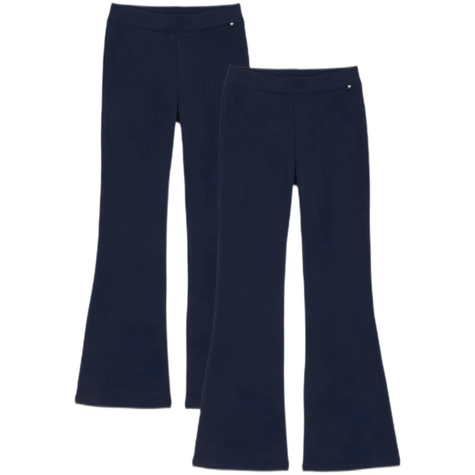 WE Fashion flared legging donkerblauw, foto 2