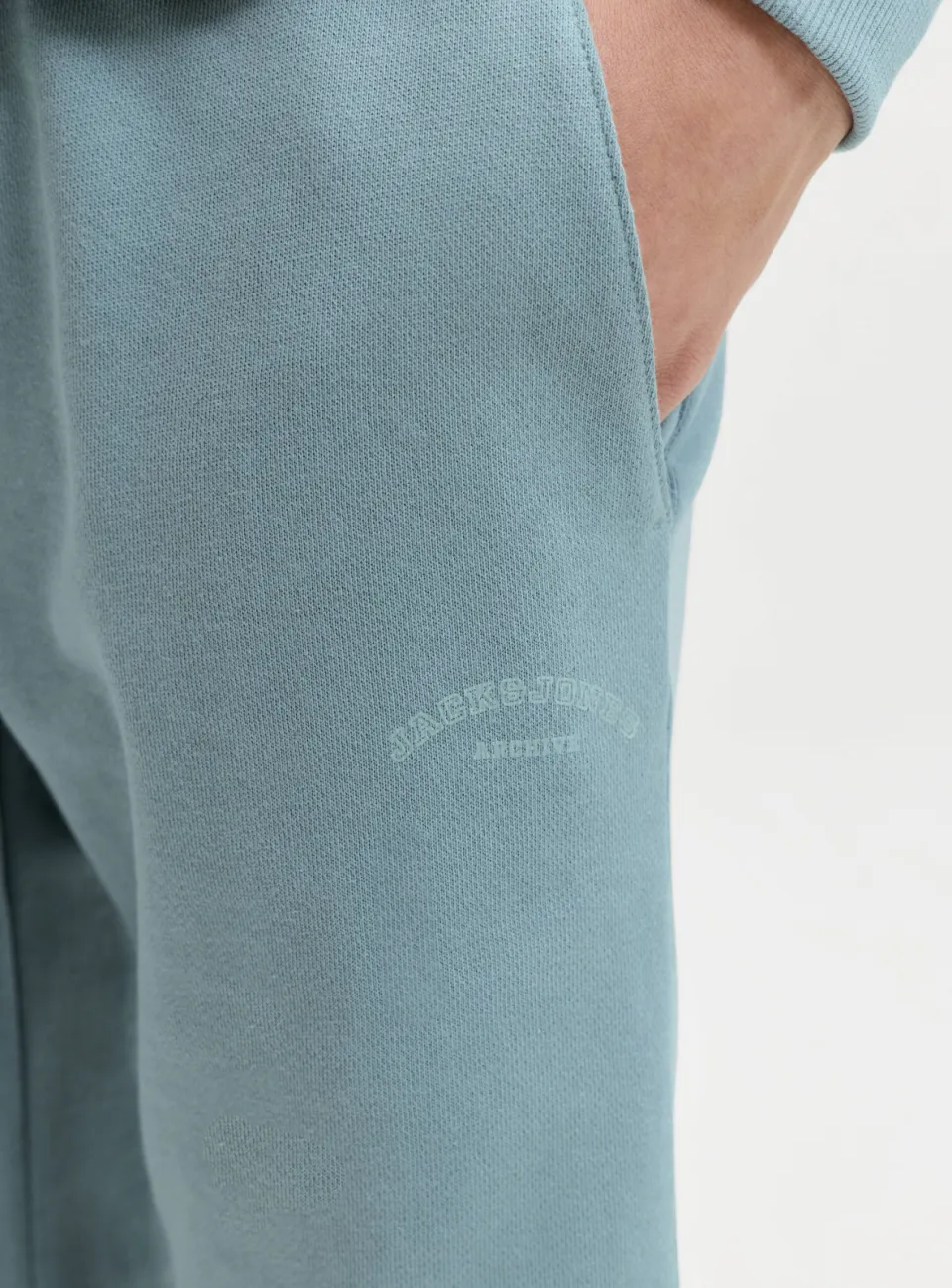 Jack & Jones regular sweatshort zeegroen, foto 8