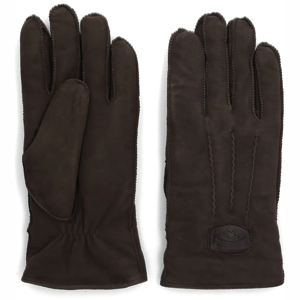 Warmbat Goat Suede handschoenen donkerbruin bruin, foto 2