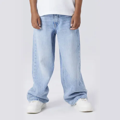 NAME IT KIDS straight leg jeans light blue denim, foto 3