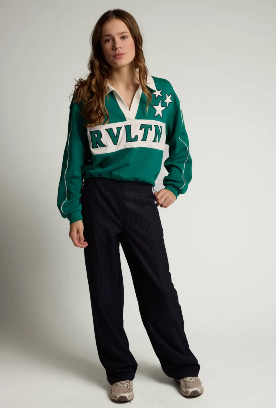 LOOXS 10sixteen boxy sweater met sterren - groen, foto 5