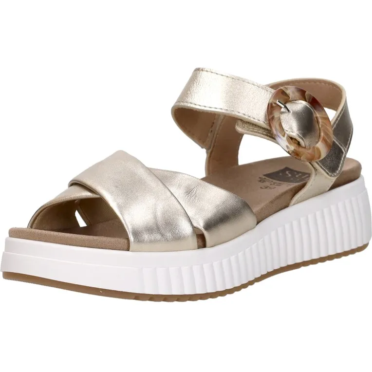 Sub55 Comfort Collection Harper 01 sandalen goud, foto 3