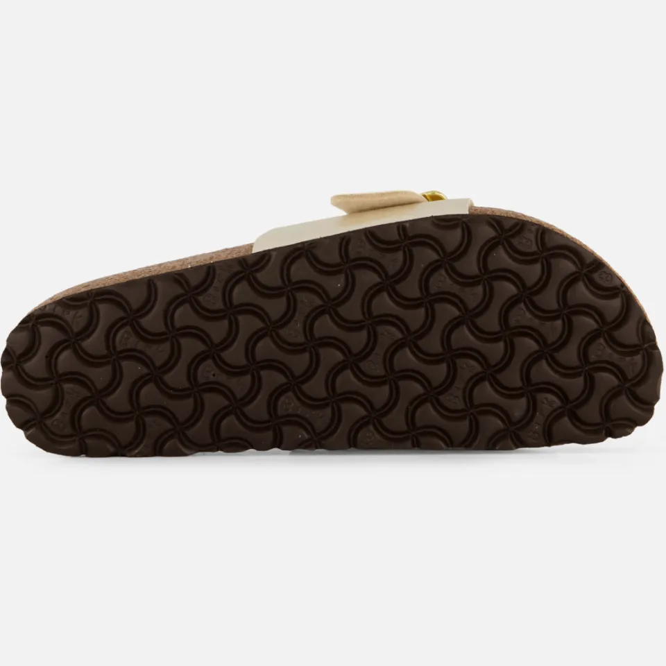 Birkenstock Catalina Cushion Buckle platte sandaal beige, foto 5