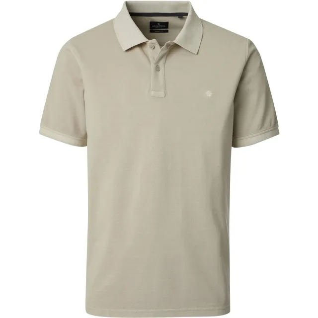 Casa Moda Polo Shirt Korte Mouw Casamoda Polo Piqué Beige