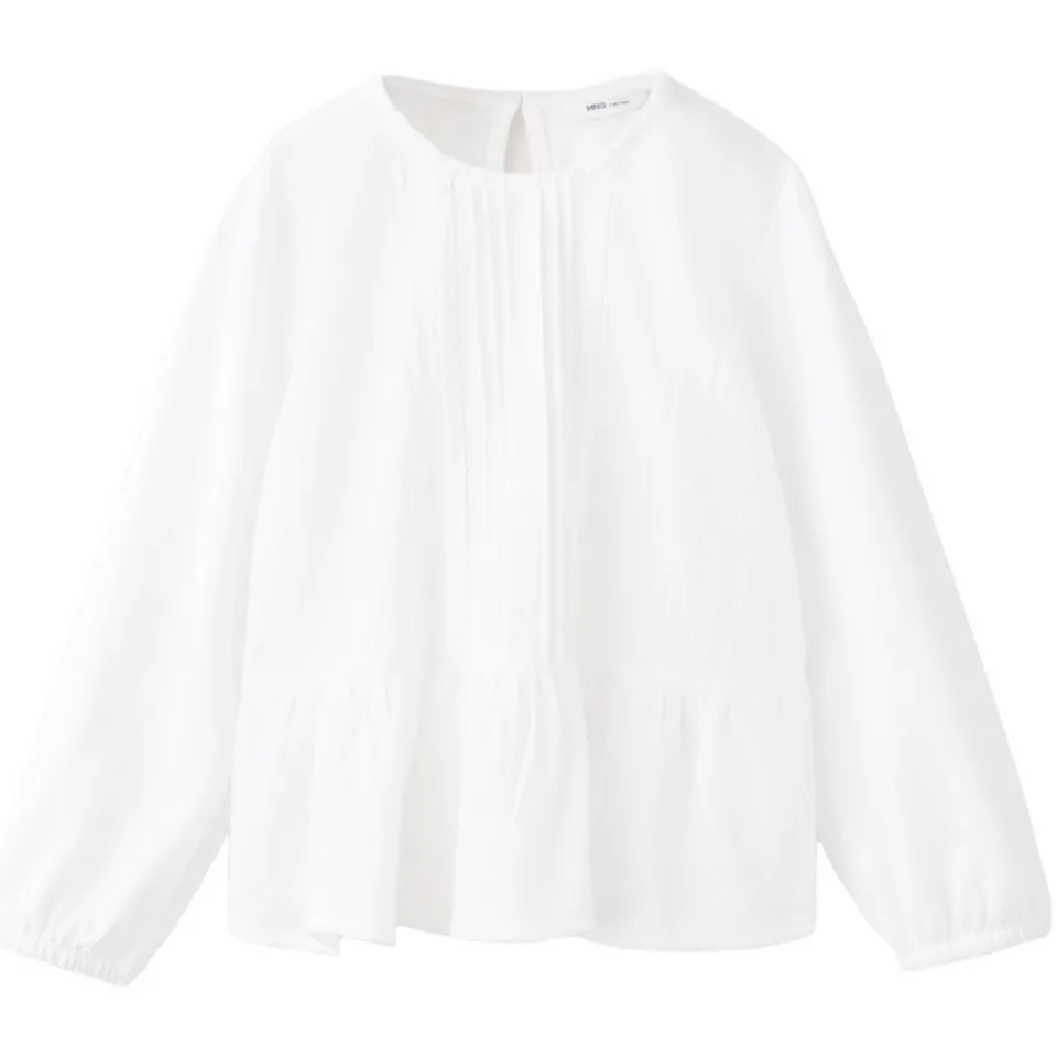 Mango blousetop met ruches wit, foto 2