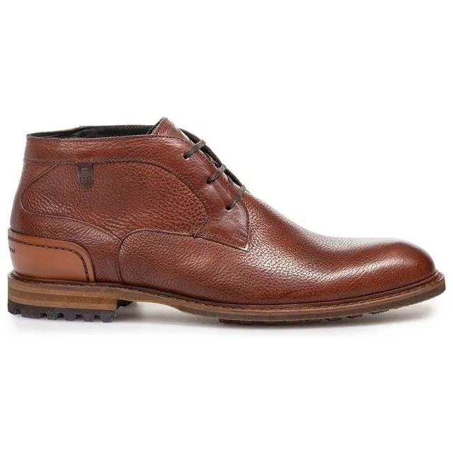 Floris Van Bommel Crepi 13.13 leren enkelboots cognac