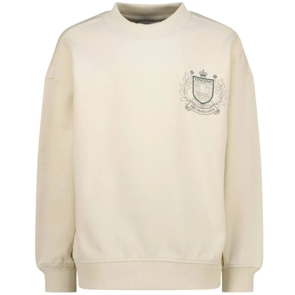 Vingino oversized sweater met backprint - beige, foto 2