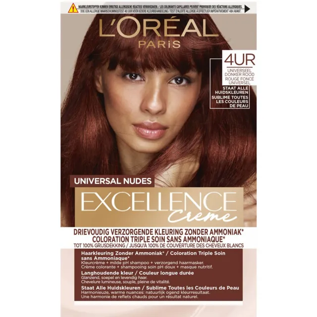 L'oréal Excellence Crème Universal Nudes 4UR middenrood, foto 2