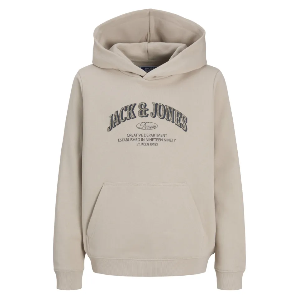 Jack & Jones JUNIOR hoodie met logo - beige, foto 2