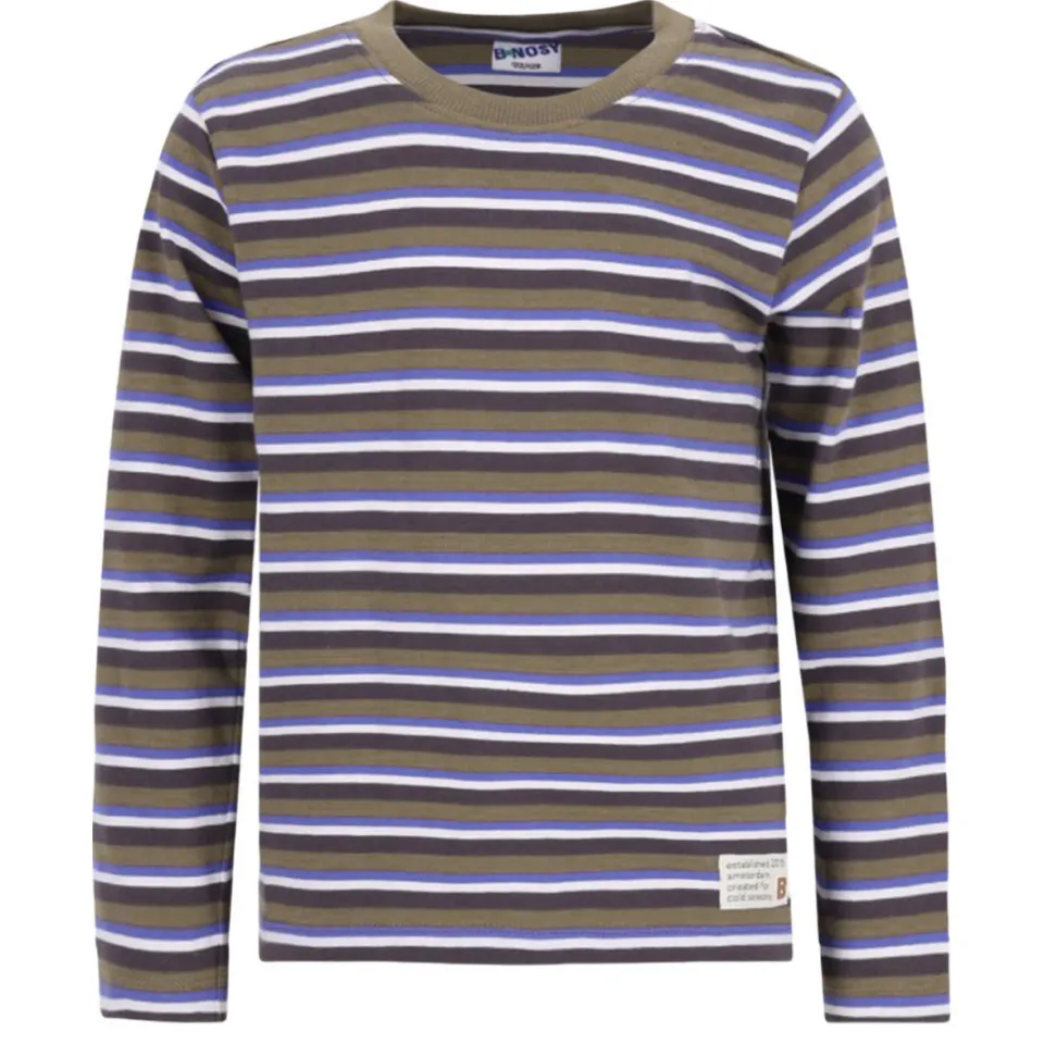 B.Nosy Tobias rechtvallende gestreepte longsleeve grijs, foto 2