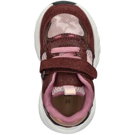Nelson Kids imitatieleren sneakers - bordeaux, foto 3