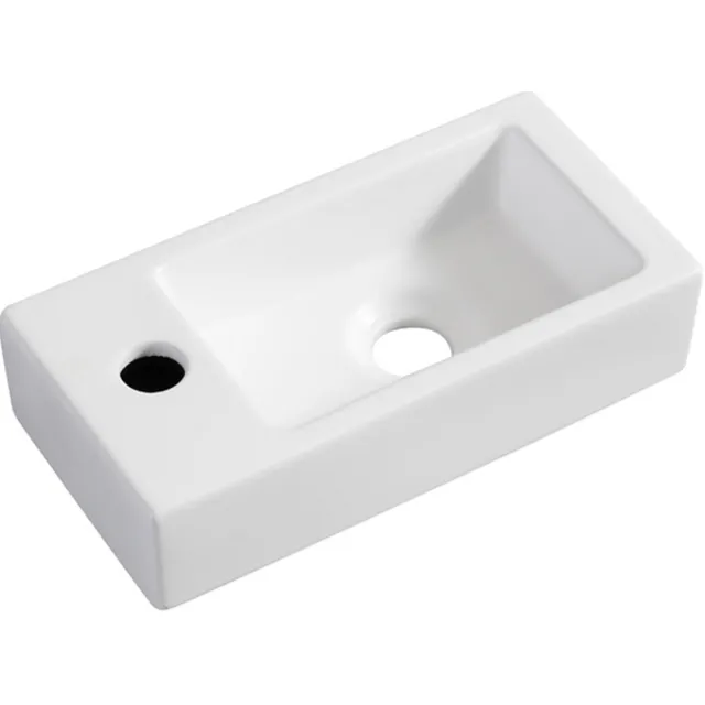 Wiesbaden Fontein Wiesbaden Mini-Rhea Links 36x18x9 cm Mat Wit