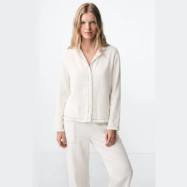 Mango pyjama wit