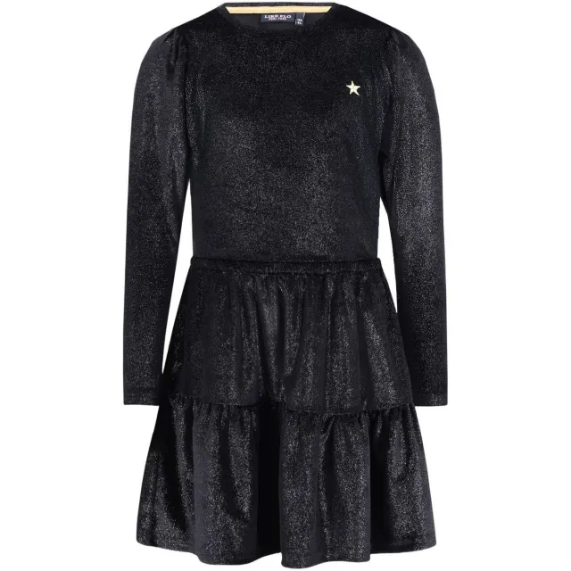 Like Flo korte glitterjurk zwart, foto 2