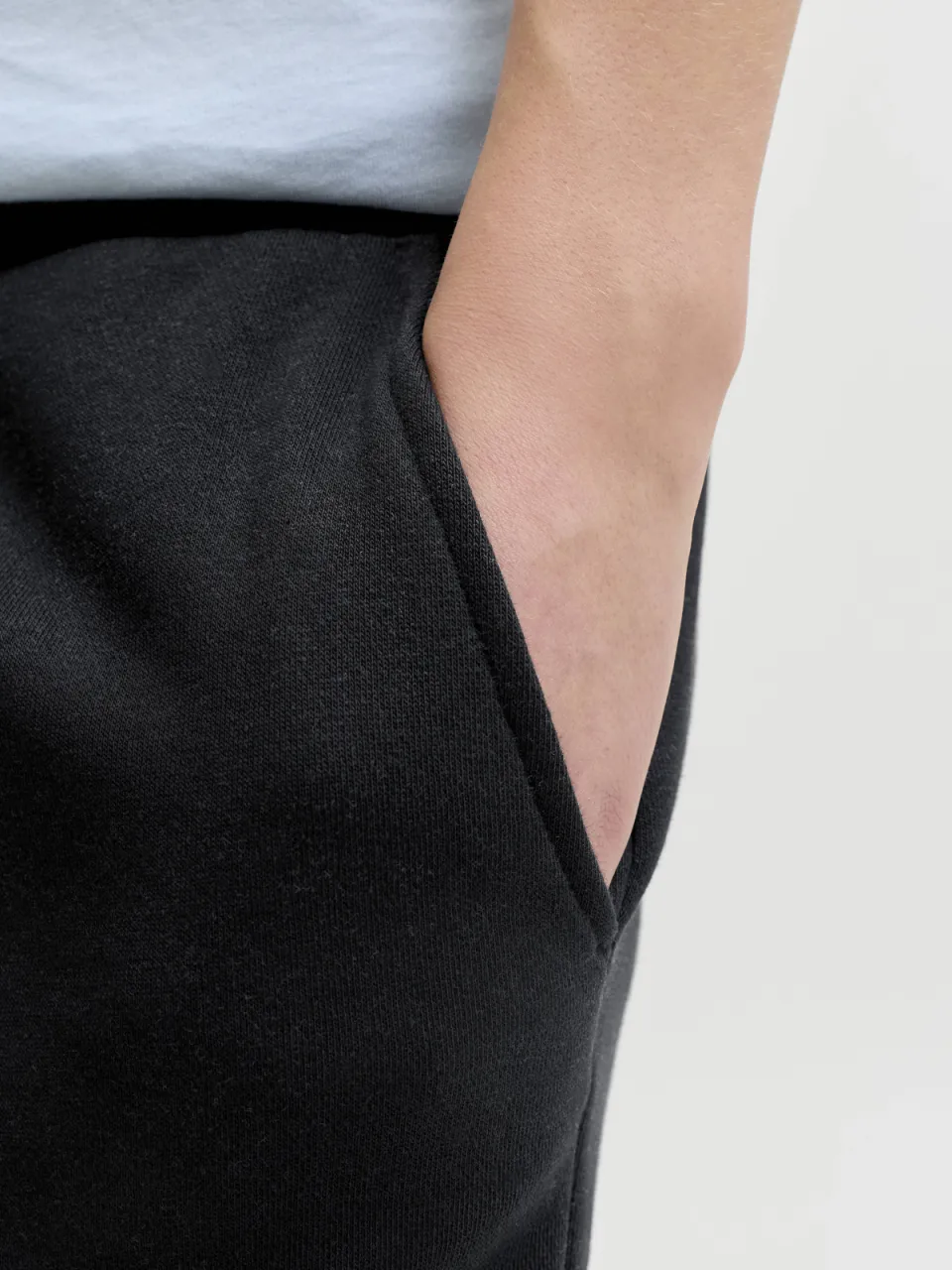 Jack & Jones JUNIOR sweatshort zwart, foto 6