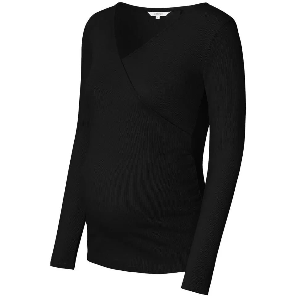 Noppies Sara zwangerschaps- en voedingslongsleeve zwart, foto 2