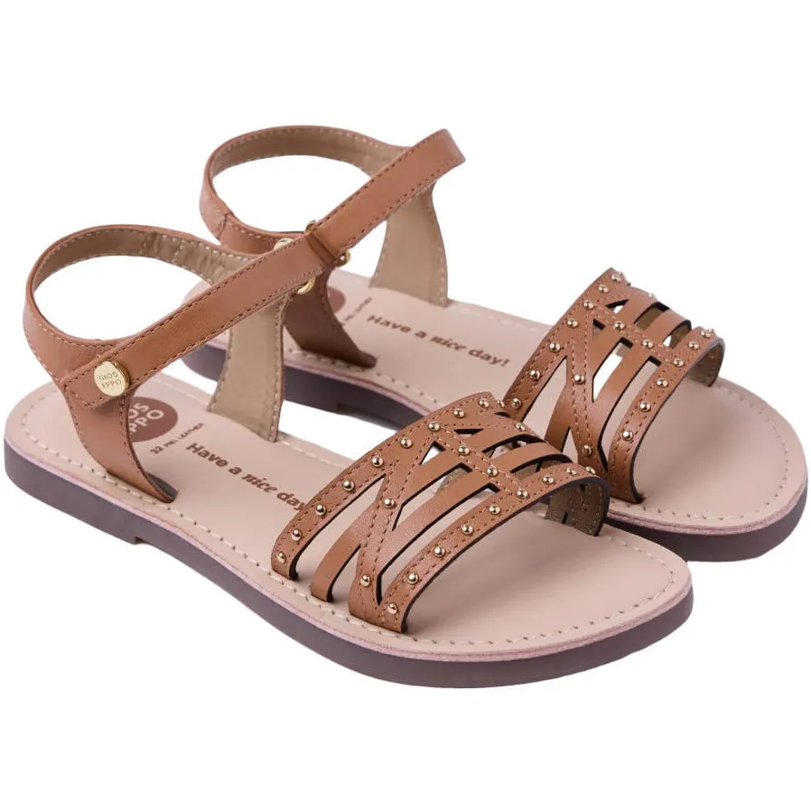 Gioseppo leren sandalen cognac, foto 4